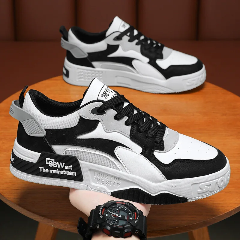 kf-S2fc63ffaae794844bb40d30d750359f0l-New-Men-s-Sports-Men-s-Comfortable-Platform-Shoes-2024-Fashion-Lace-Up-Vulcanized-Shoes-White